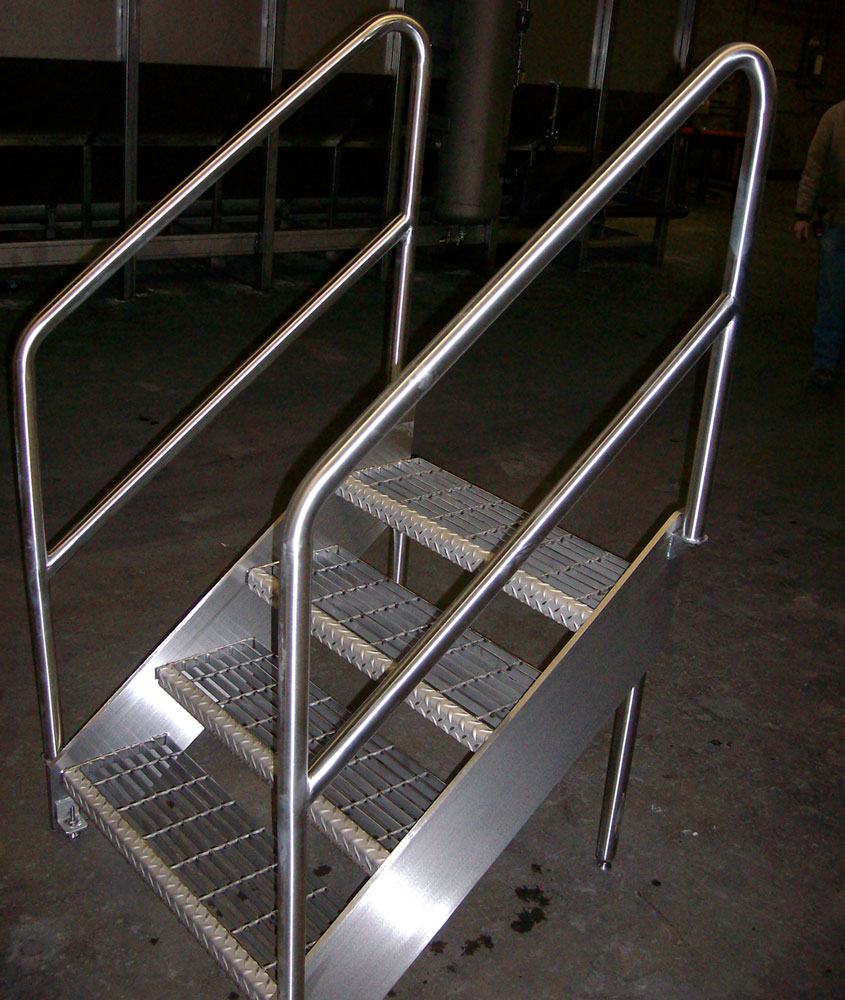 Custom Stainless Steel Stairs